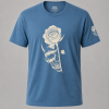 Dusty Blue Rose Skull Tee