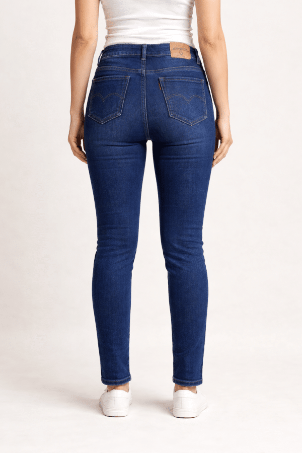 Ladies Thermal Denim Jeans Fleece Lined