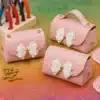Elegant Pink Mini Gift Box Purse with White Bow