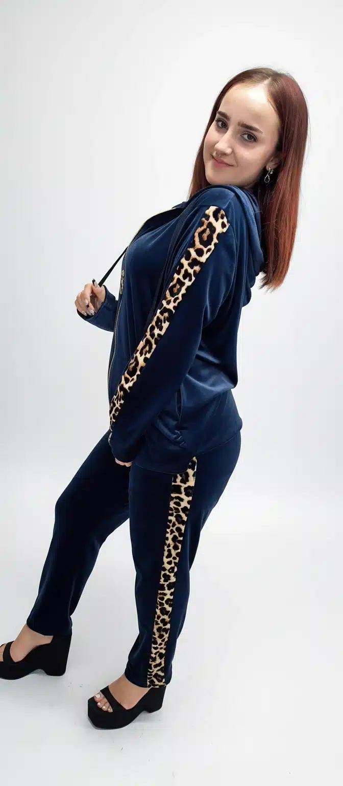 Luxe Panther Velour Tracksuit