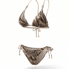 Zebra Print Triangle Bikini Set – Women’s Two-Piece Swimwear