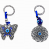 Evil Eye Butterfly Keychain