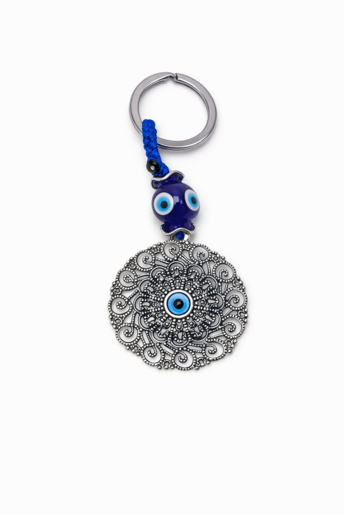 Evil Eye Mandala Keychain