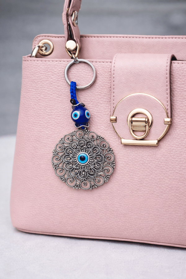 Evil Eye Mandala Keychain