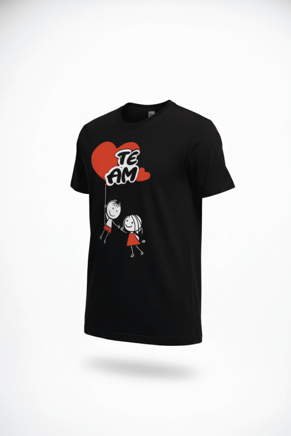 Midnight Black Couple Matching T-Shirt Set