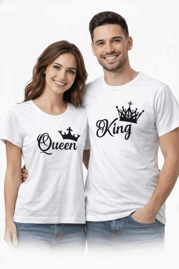 Royalty Matching Couple T-Shirt Set