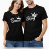 Royal Midnight Black Couple T-Shirt Set