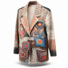 Eclectic Embroidered Leopard Blazer
