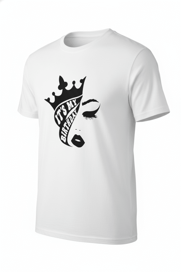 Queen Crown T-Shirt – Elegant Birthday Collection