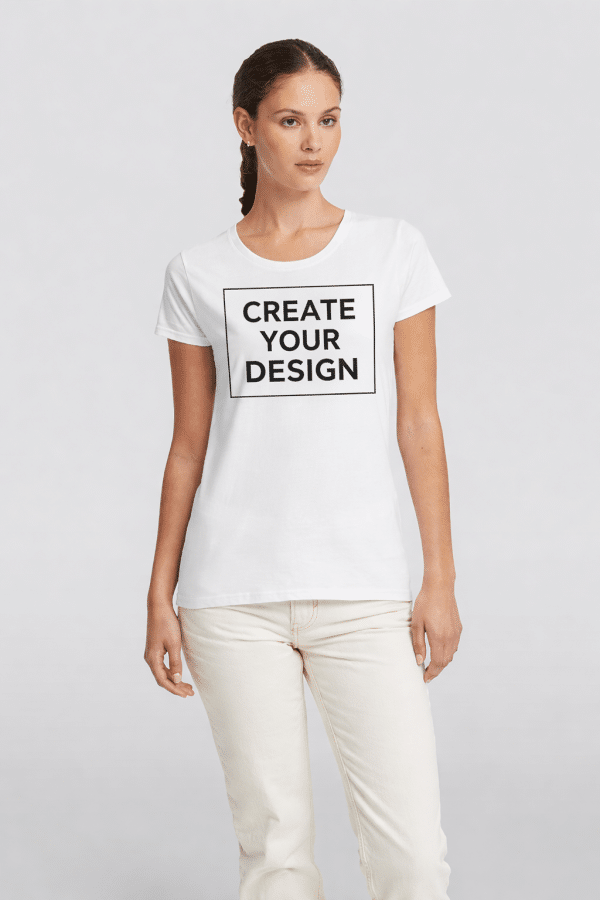 Womens Premium Solid T-Shirt Custom