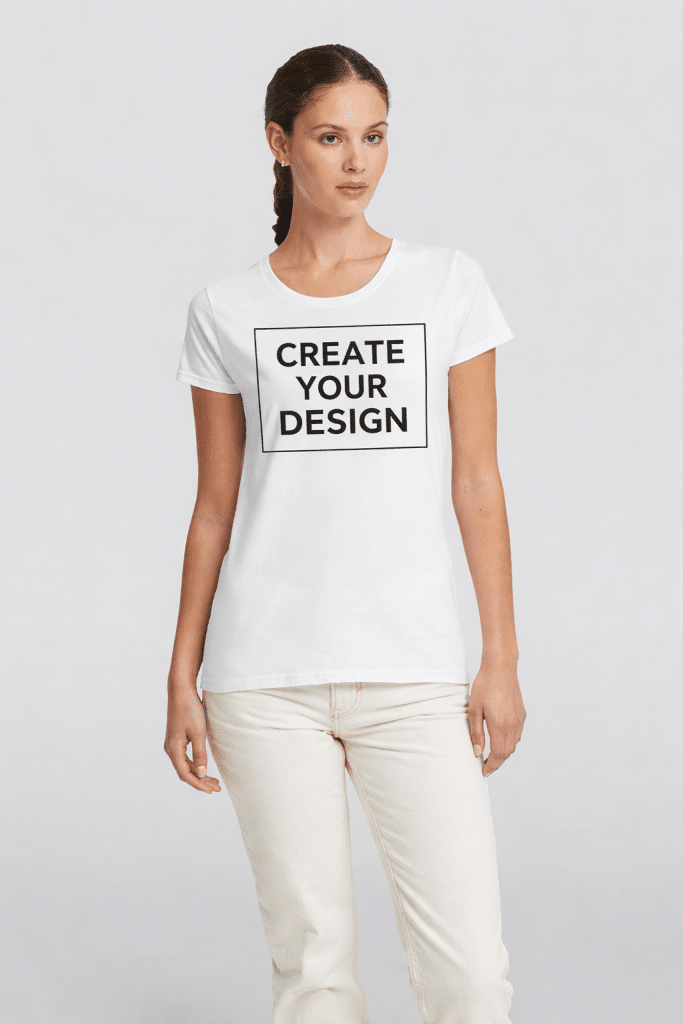 Womens Premium Solid T-Shirt Custom