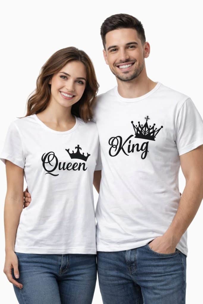 Royalty Matching Couple T-Shirt Set