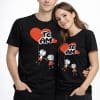 Midnight Black Couple Matching T-Shirt Set