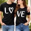 Black Couple Matching T-Shirt Set