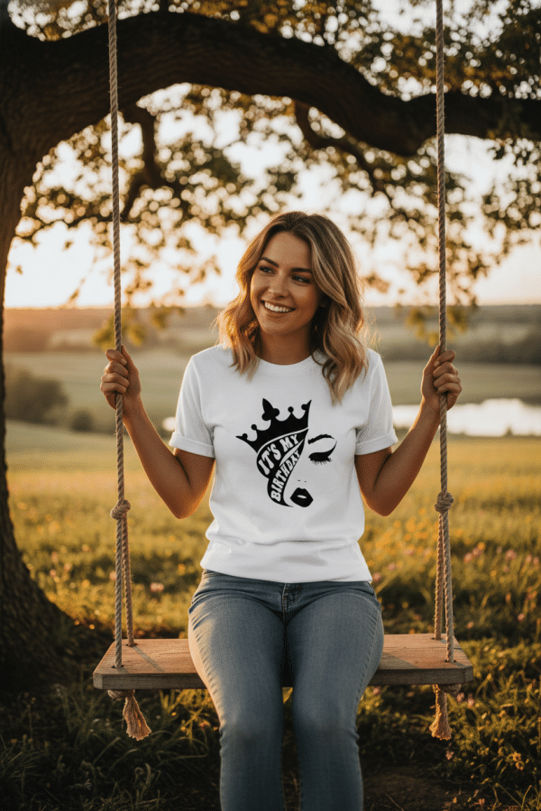 Queen Crown T-Shirt – Elegant Birthday Collection