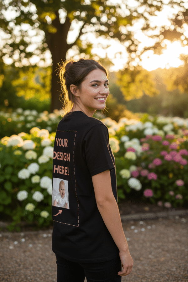 Custom Photo & Text Men's T-Shirt