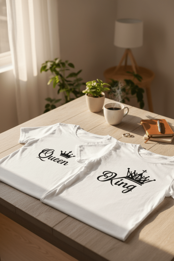 Royalty Matching Couple T-Shirt Set