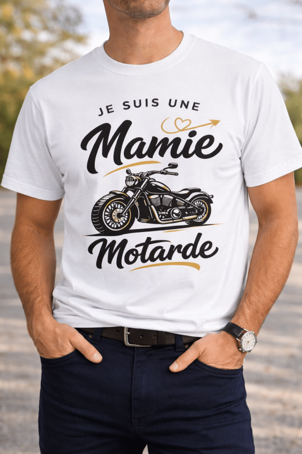 Mamie Motarde Premium T-Shirt – White Edition
