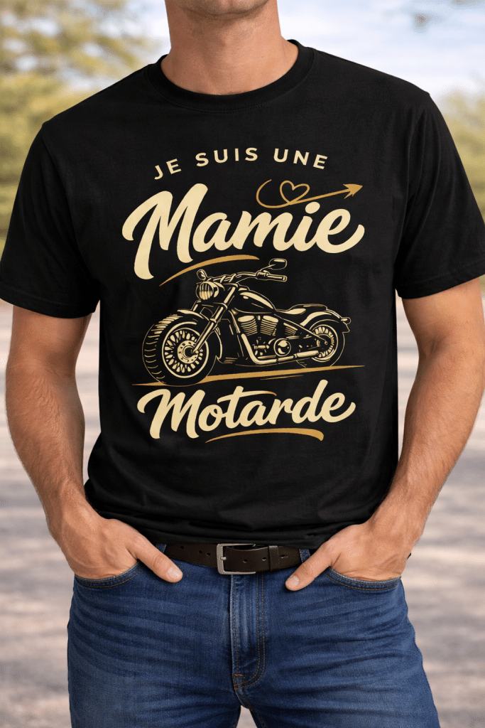 Mamie Motarde Premium T-Shirt – Black Edition