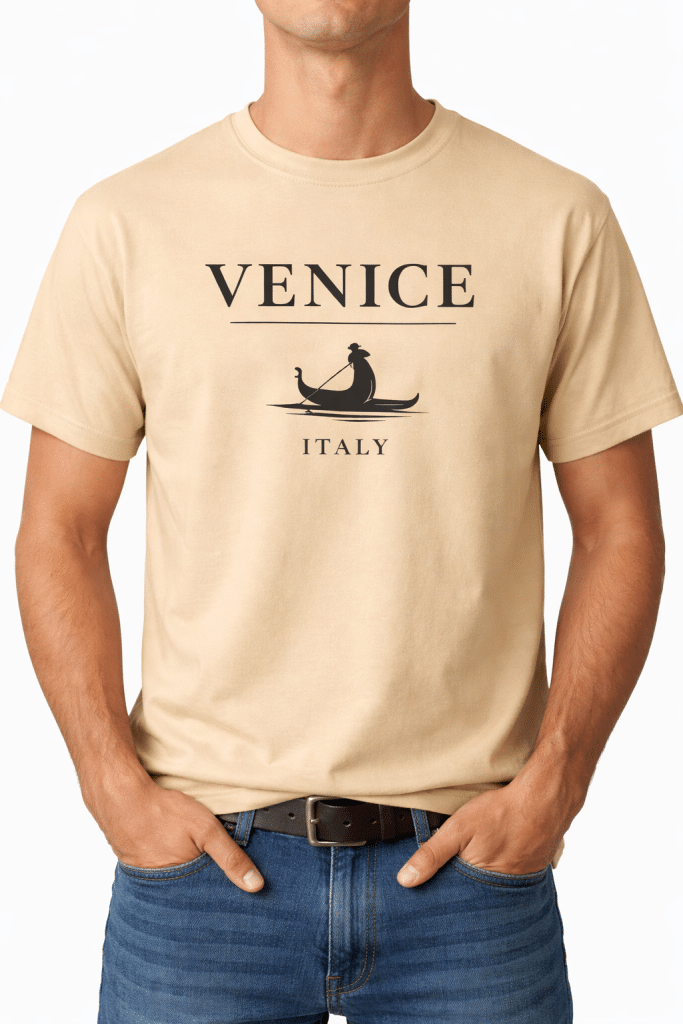 Venice Italy Premium T-Shirt – Sand Edition