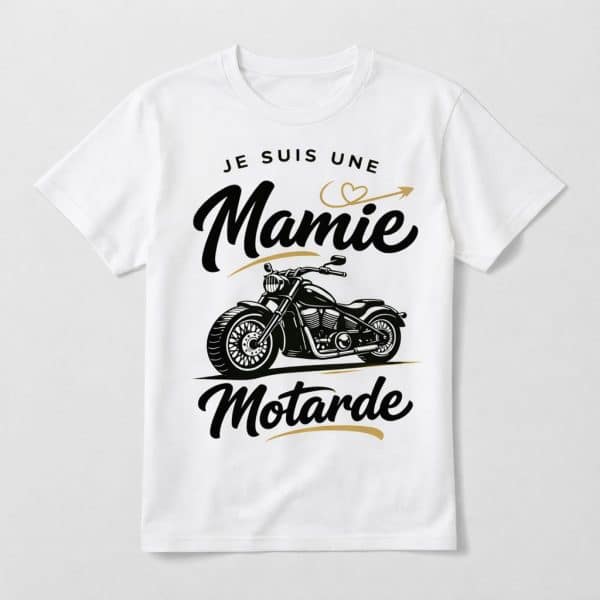 Mamie Motarde Premium T-Shirt – White Edition