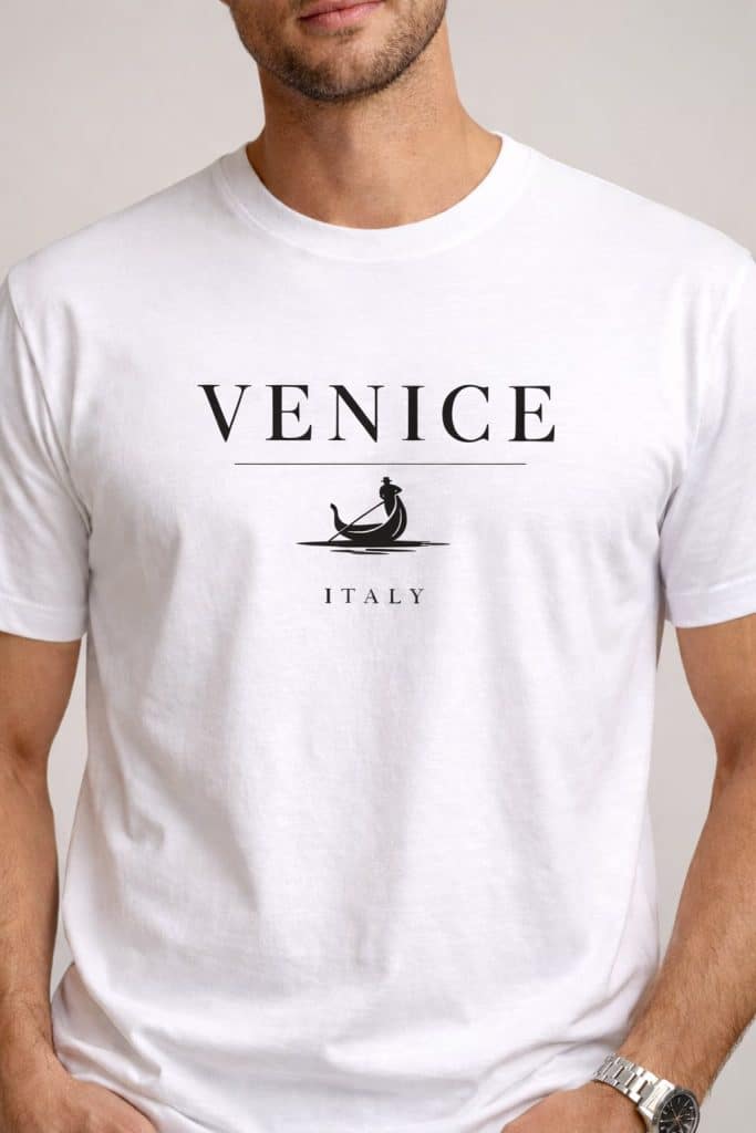 Venice Italy Premium T-Shirt – White Edition
