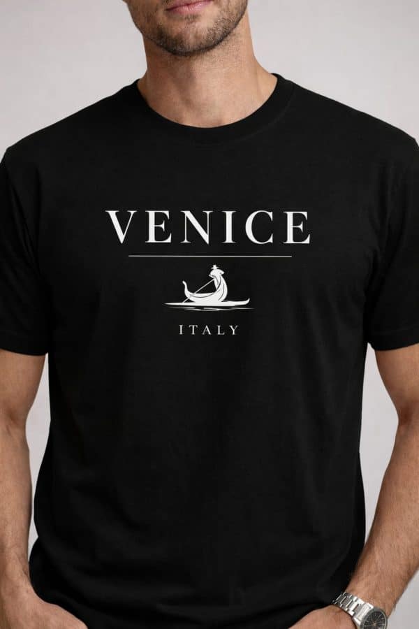 Venice Italy Premium T-Shirt – Black Edition