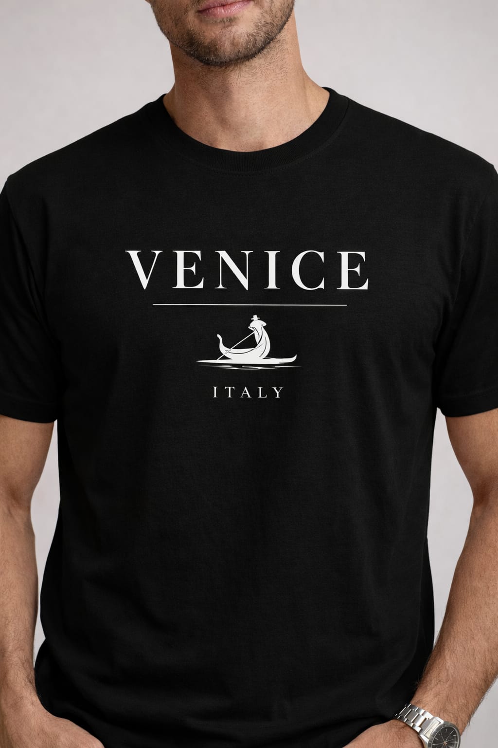 Venice Italy Premium T-Shirt – Black Edition