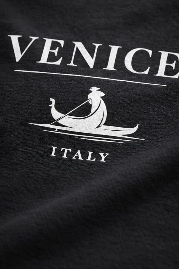 Venice Italy Premium T-Shirt – Black Edition