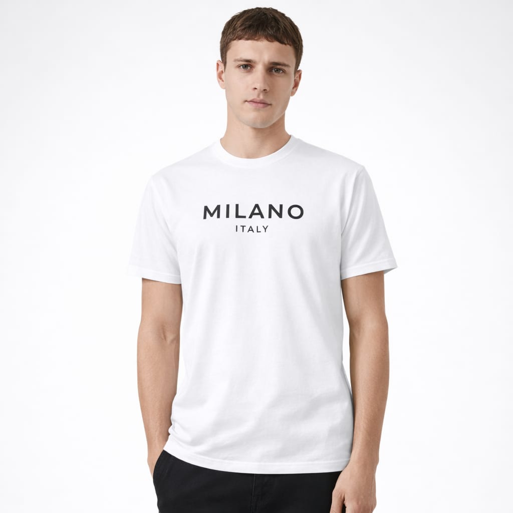 Milano Signature Tee – White Edition