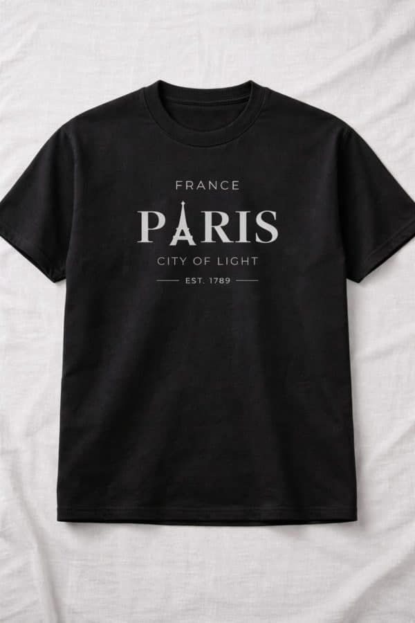 Paris Signature Tee – Black Edition