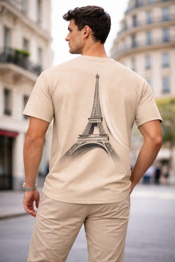 Paris Signature Tee – Sand Edition