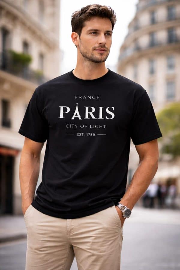Paris Signature Tee – Black Edition