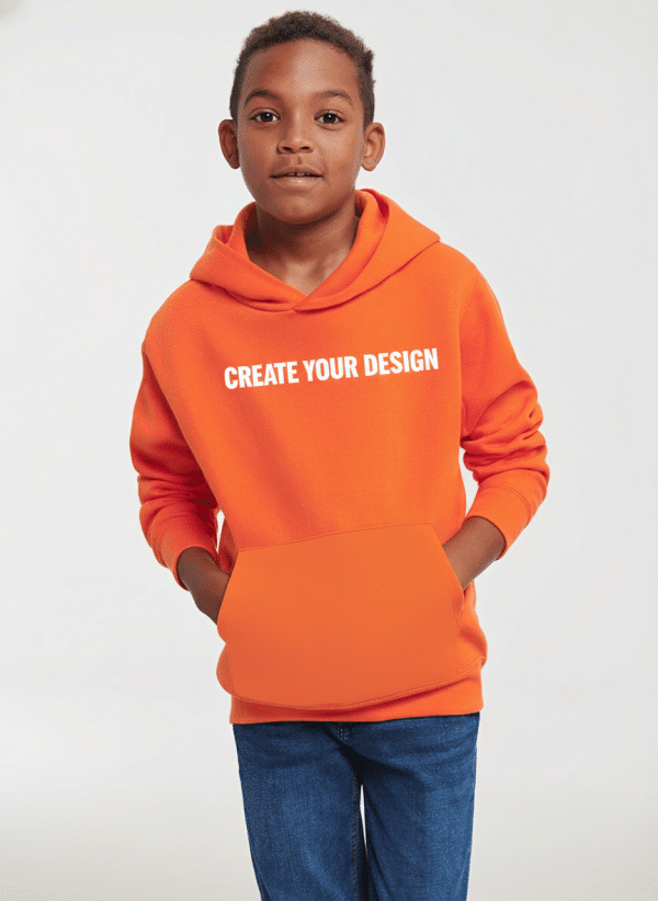 Kids Pullover Hoodie Orange