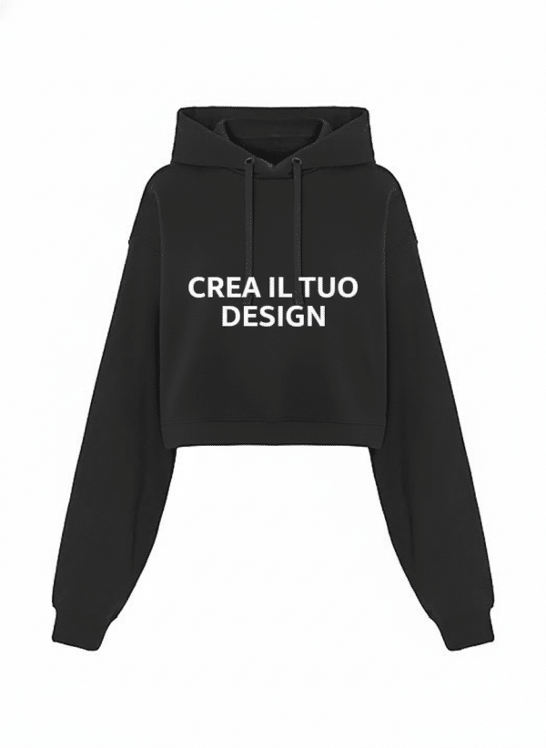 Lady Cropped Sweatshirt Black
