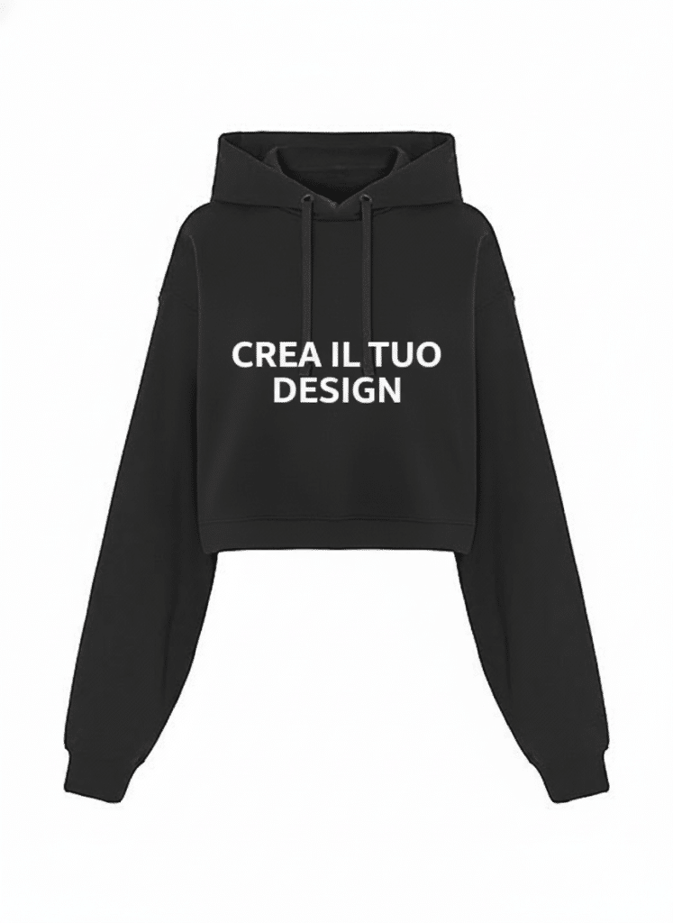 Lady Cropped Sweatshirt Black