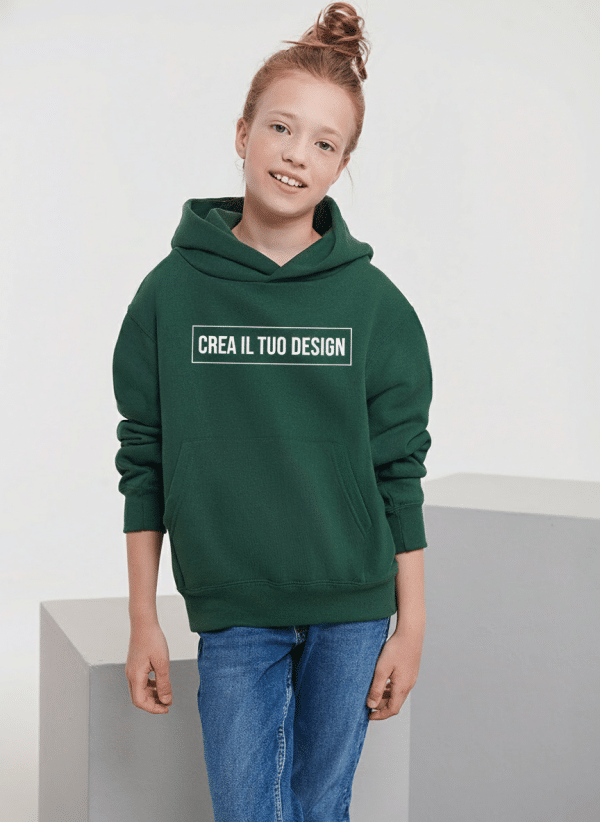 Kids Pullover Hoodie Green