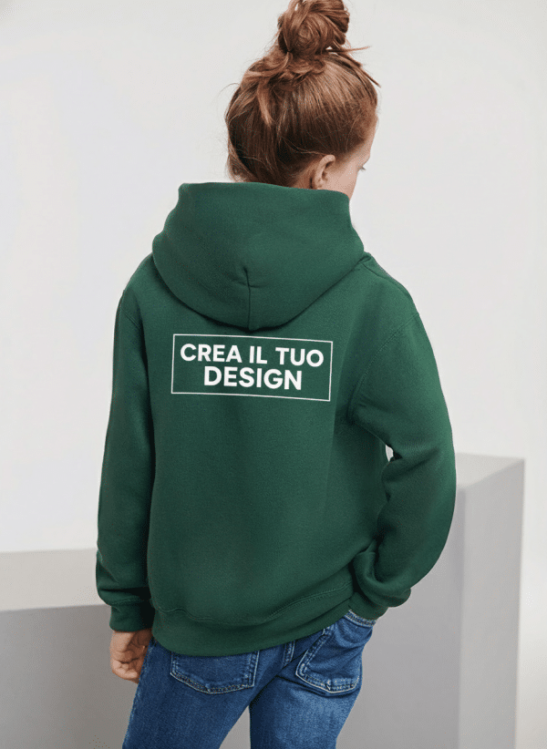 Kids Pullover Hoodie Green