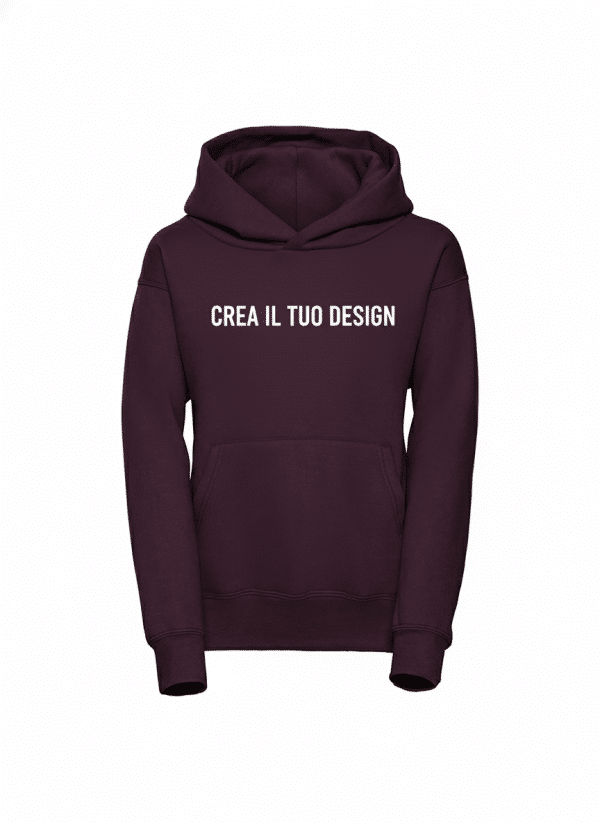 Kids Pullover Hoodie Burgundy