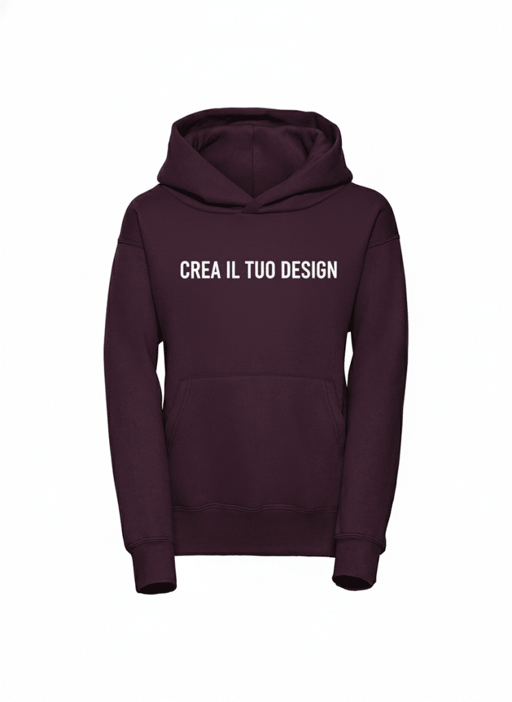 Kids Pullover Hoodie Burgundy