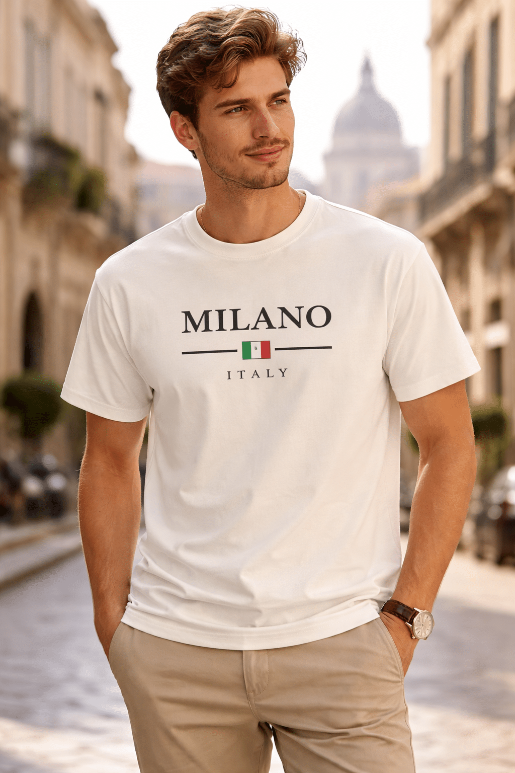 Milano Signature Tee – Classic White