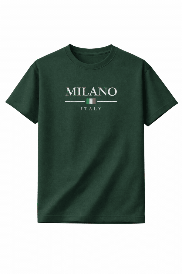Milano Signature Tee – Deep Green