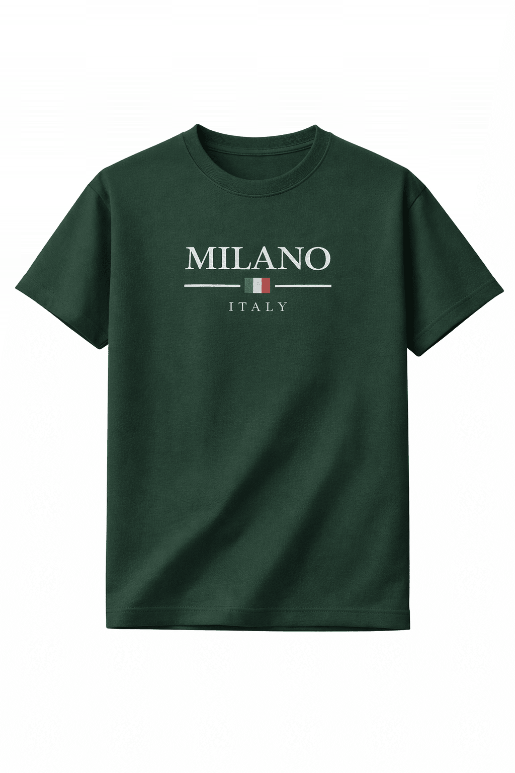 Milano Signature Tee – Deep Green
