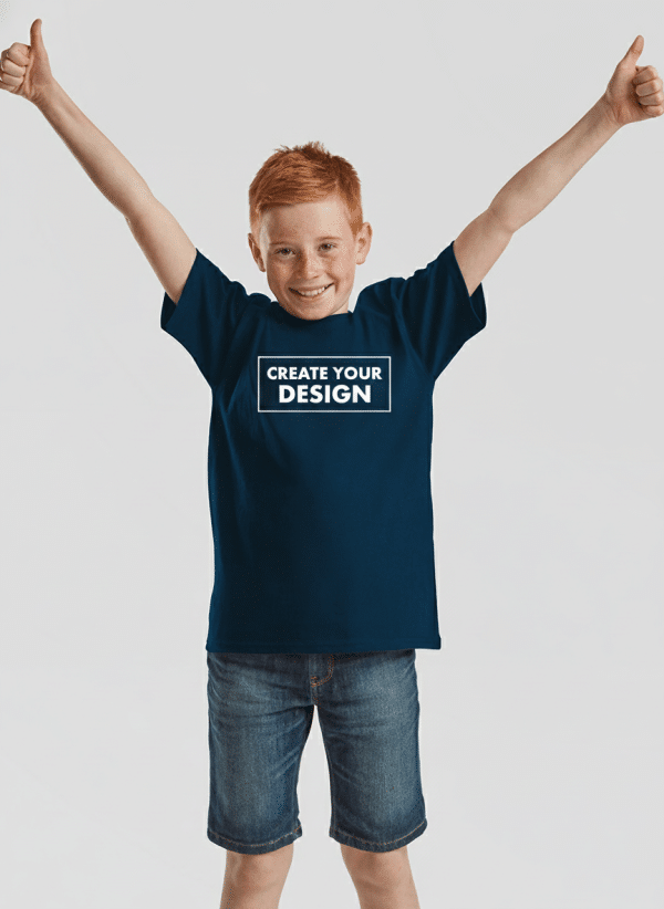 Kids Comfort Cotton Tee – Navy Edition
