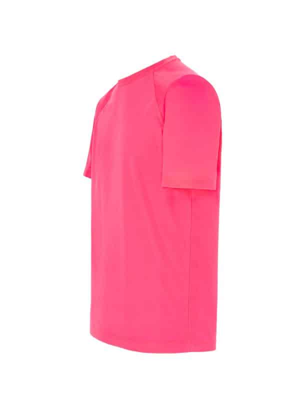 Custom Fluorescent Pink Sports T-Shirt