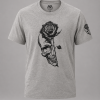 Grey Rose Skull Tee