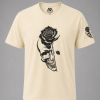 Cream Rose Skull Tee
