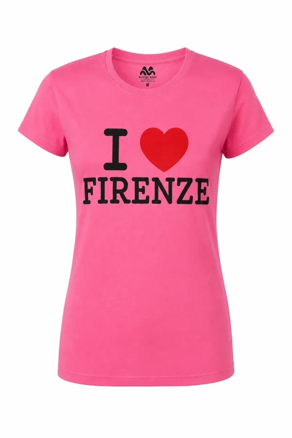 Red Pink FIRENZE Classic Souvenir Women’s T-Shirt