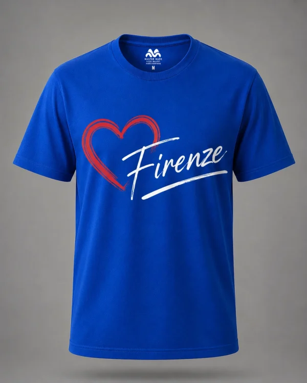 Royal Blue Firenze Heart Premium Unisex T-Shirt