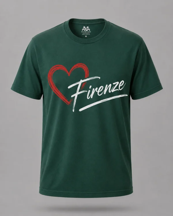 Forest Green Firenze Heart Premium Unisex T-Shirt
